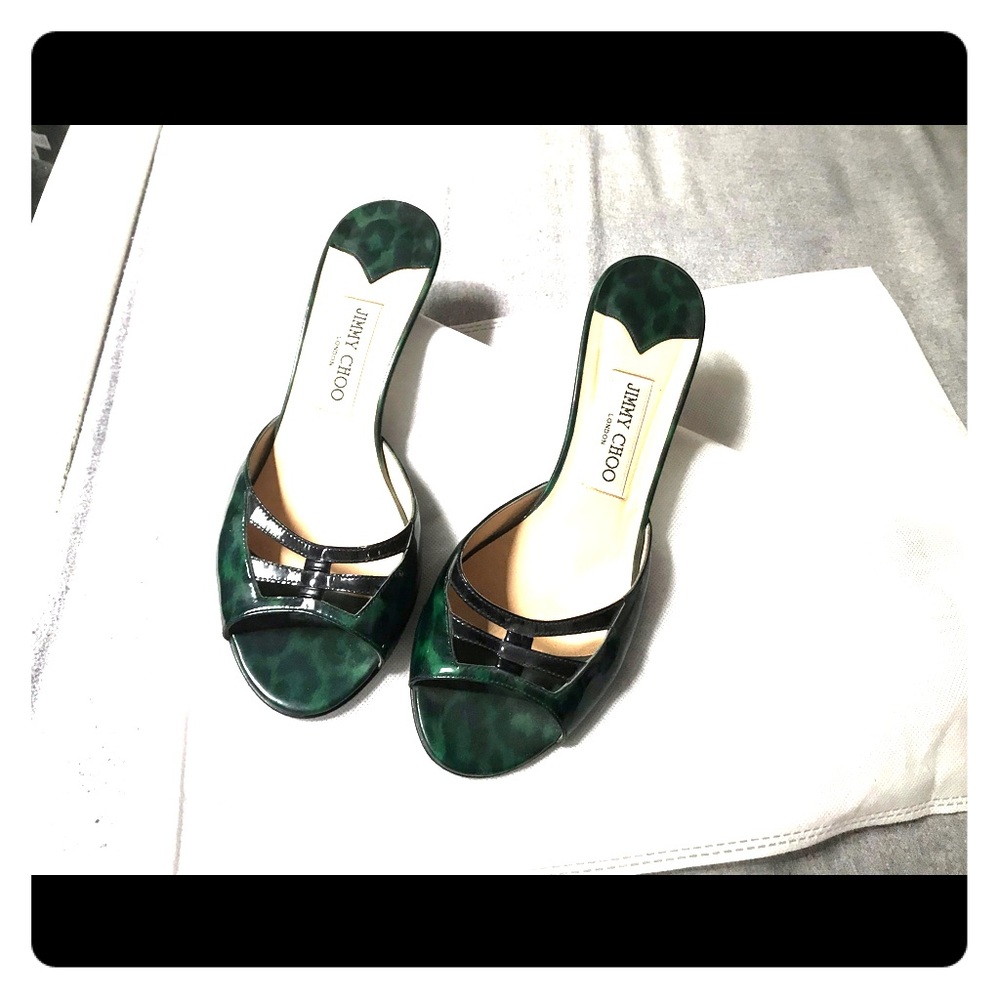 Jimmy Choo kitten heel open toe shoes